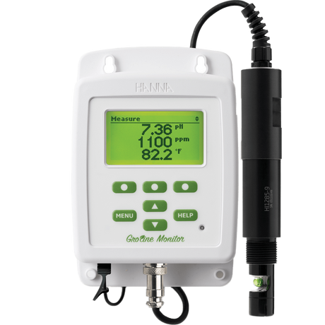 Hanna GroLine Monitor for Hydroponic Nutrients - Standard Probe - Main