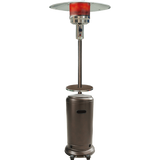 Hanover HAN001BR 48,000 BTU Umbrella Propane Patio Heater - Hammered Bronze - Heating Element On