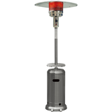 Hanover HAN003SS 48,000 BTU Umbrella Propane Patio Heater - Stainless Steel - Heating element lighted.