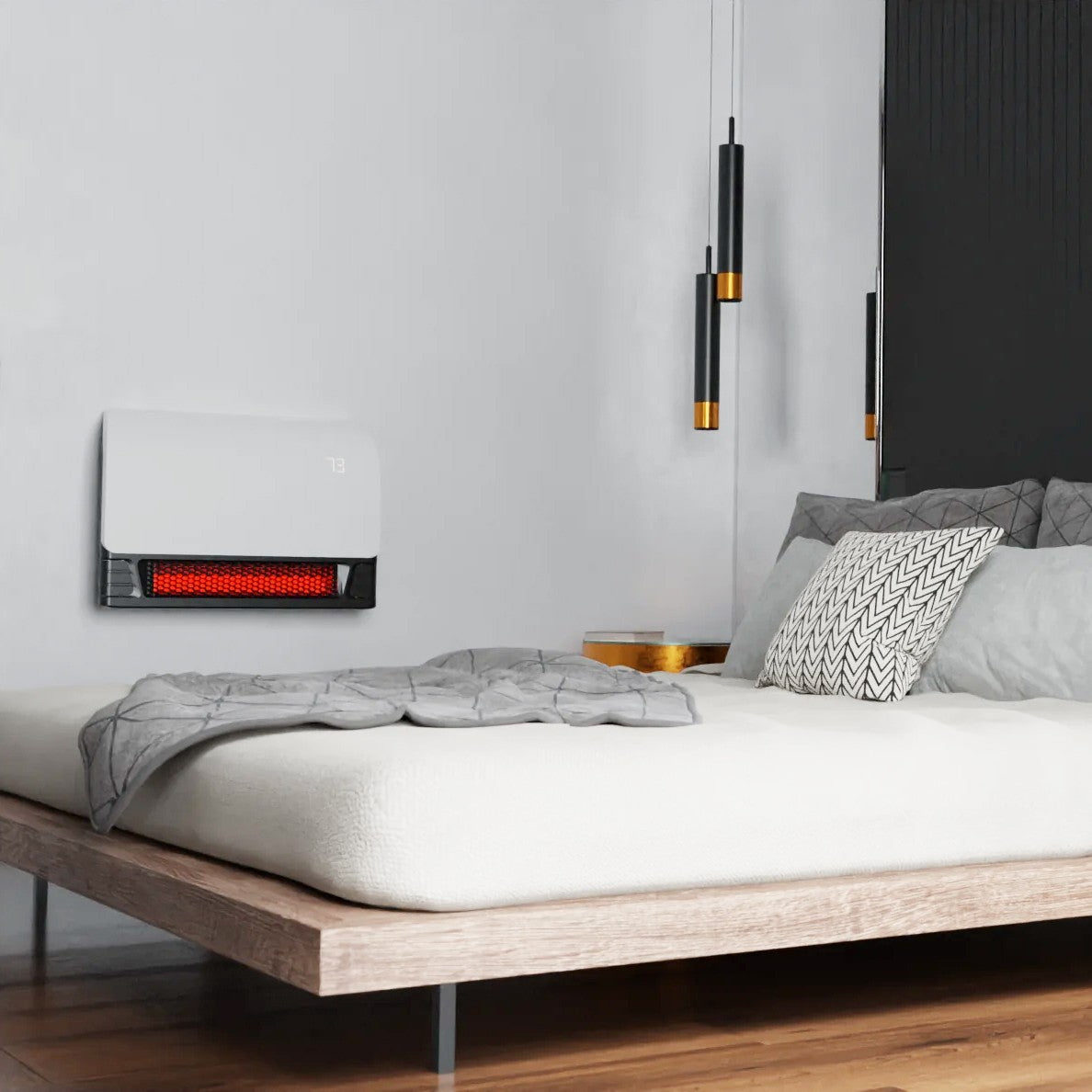 Heat Storm 1500W Sedona WiFi Enabled Infrared Electric Wall Heater