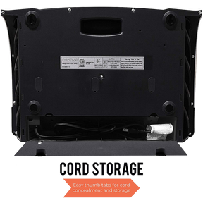 Heat Storm Phoenix Wall Heater with Wifi - Back with Cord Storage