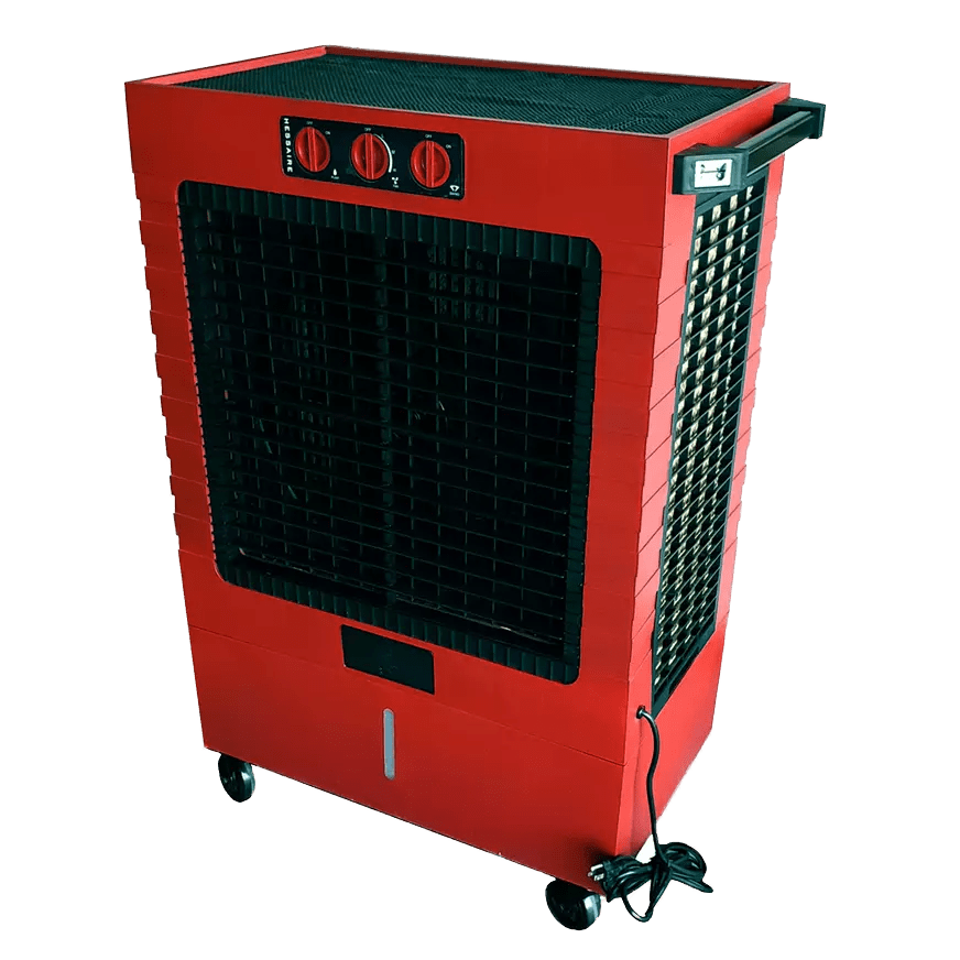 Hessaire M270 High-Velocity Cooling Fan with Storage - Angle