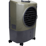 Hessaire MC18V 1,300 CFM Evaporative Cooler - Angle with Water Inlet