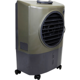 Hessaire MC18V 1,300 CFM Evaporative Cooler - Angle with Water Inlet