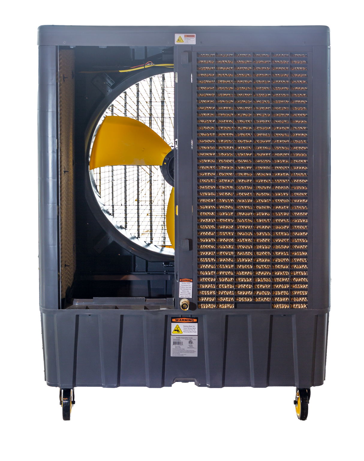 Hessaire MC350 11,000 CFM 3-Speed Portable Evaporative Cooler - Inside View