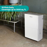 Hisense 35 Pint Dehumidifier with Slide-Out Bucket - Infographic 1