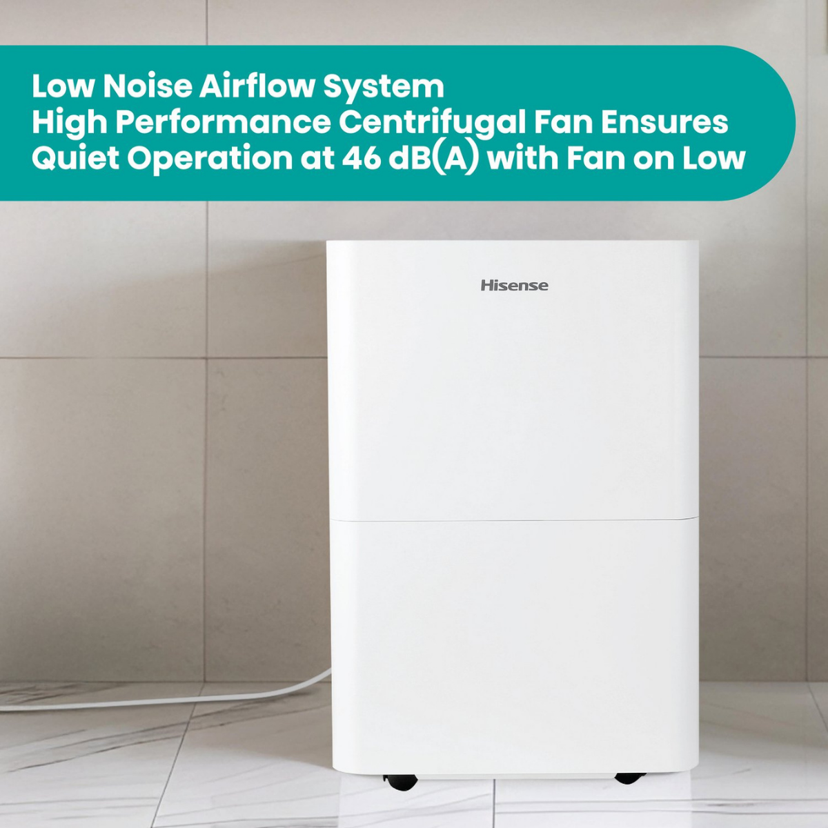 Hisense 35 Pint Dehumidifier with Slide-Out Bucket - Infographic 4