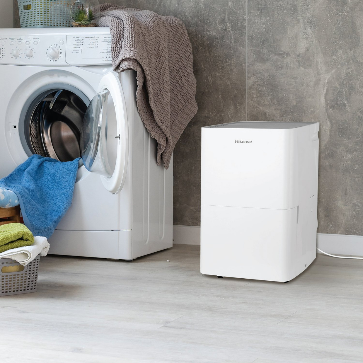 Hisense 35 Pint Dehumidifier with Slide-Out Bucket - Lifestyle 2