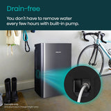 Hisense 50 Pint Energy Star Dehumidifier w/ Electronic Controls with Pump - infographic
