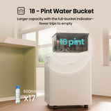 Hisense 50 Pint Lift Up Dehumidifier - Infographic 3