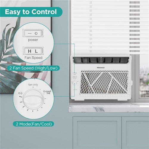 Hisense 5,000 BTU Window Air Conditioner - Easy to Control