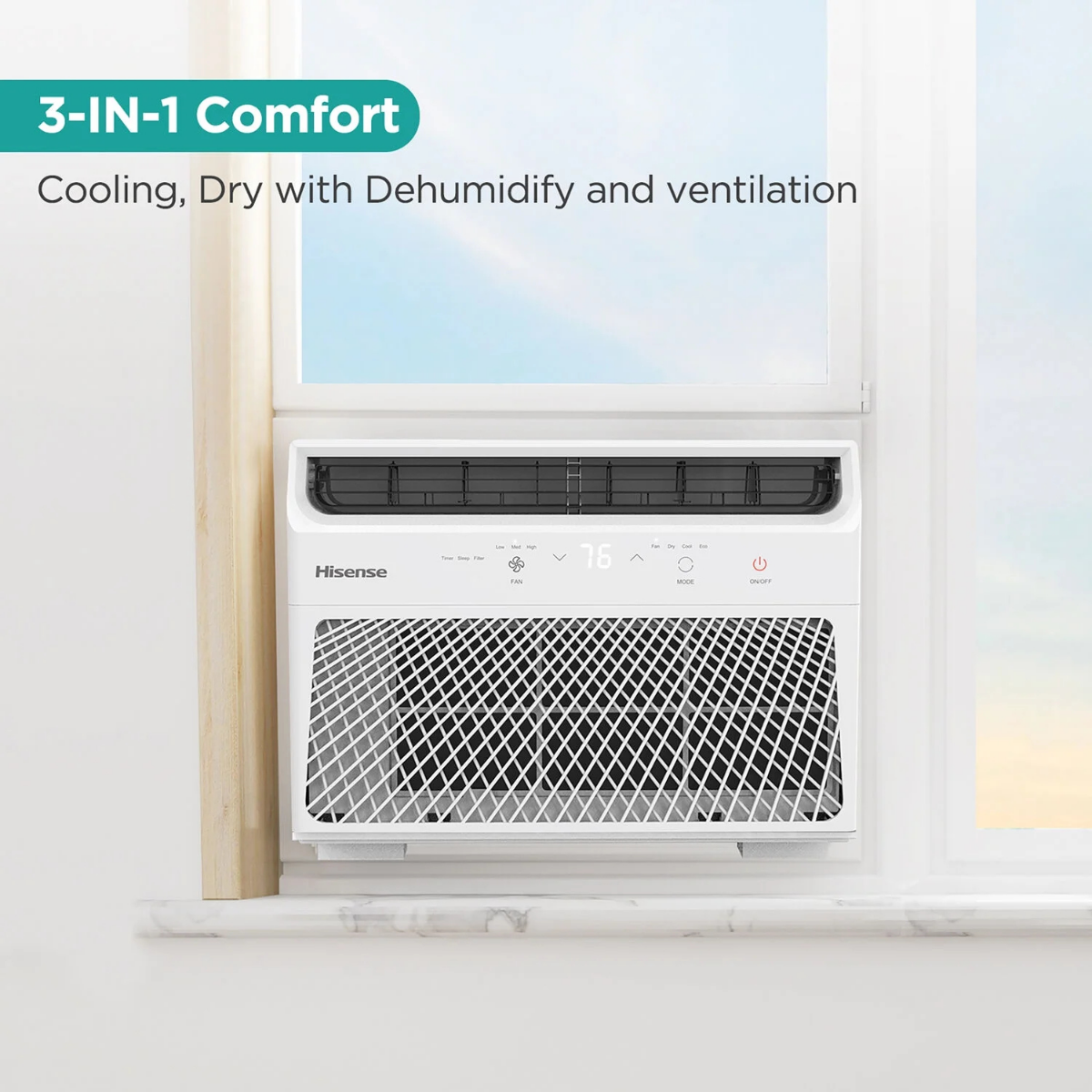 Hisense 6,000 BTU Window Air Conditioner w/ Electronic Controls - Infographic 4