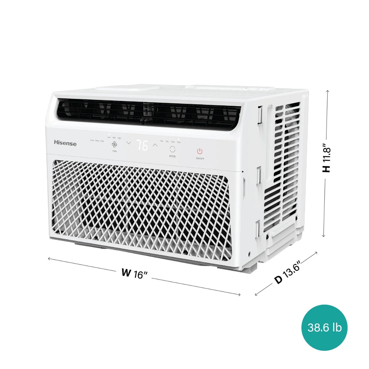 Hisense 6,000 BTU Window Air Conditioner w/ Electronic Controls - Infographic 7
