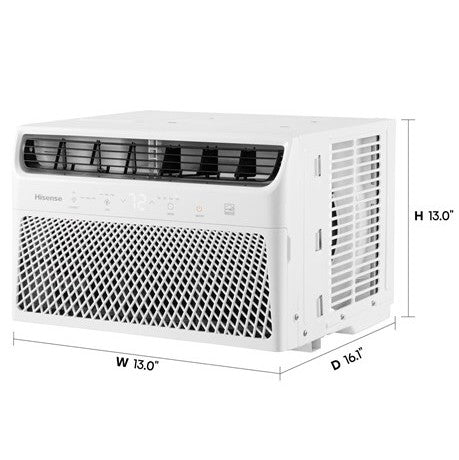 Hisense AHW0823CW1W 8,000 BTU Window AC - dimensions