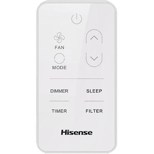 Hisense AHW0823CW1W 8,000 BTU Window AC - remote control