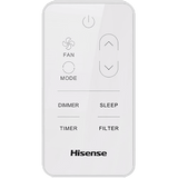 Hisense AHW0823CW1W 8,000 BTU Window AC - remote control