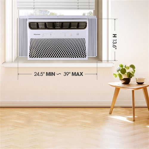 Hisense AHW0823TW1W 8,000 BTU Inverter Window AC - lifestyle dimensions