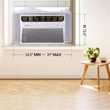 Hisense AHW0823TW1W 8,000 BTU Inverter Window AC - lifestyle dimensions