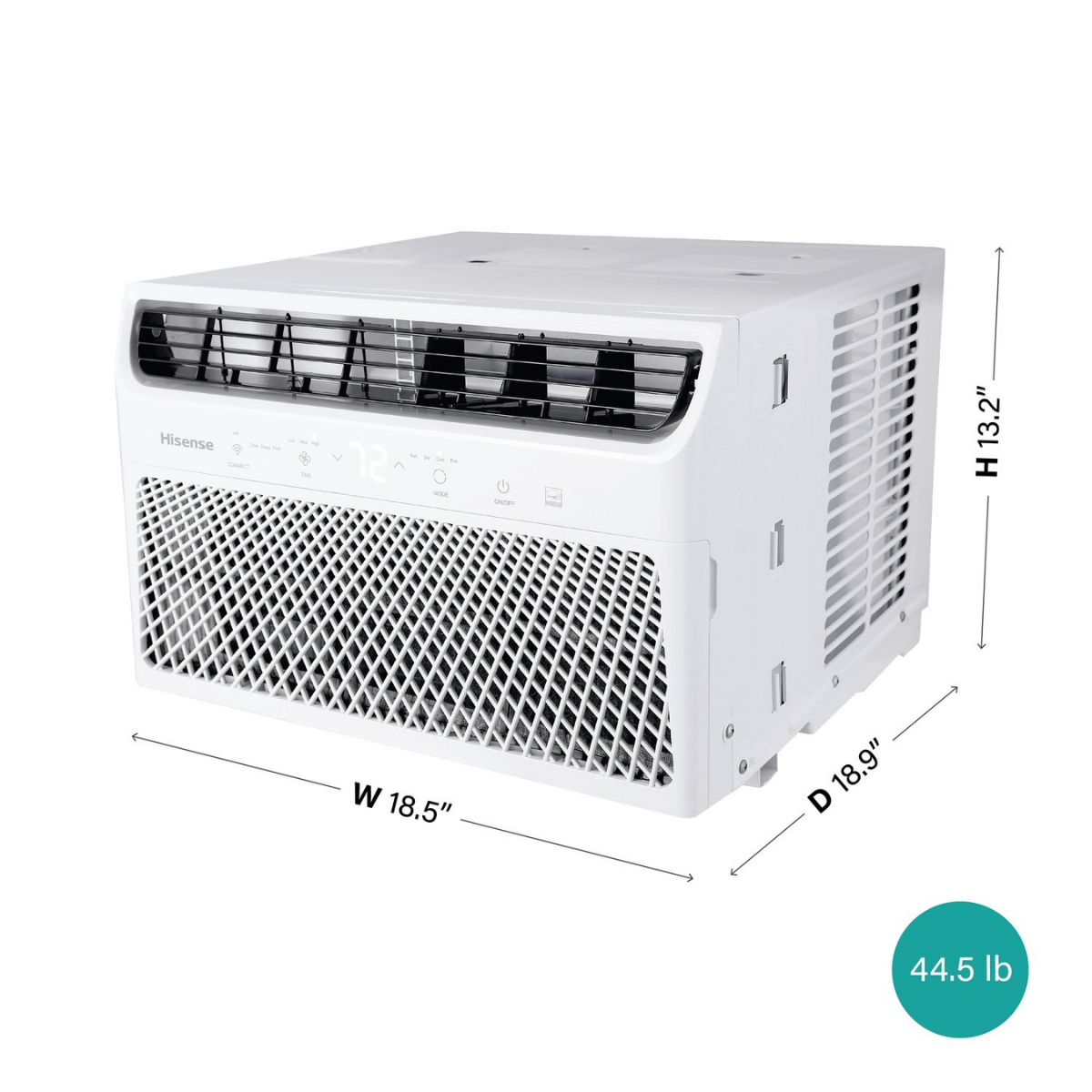 Hisense Inverter Window Air Conditioner - Dimensions 1