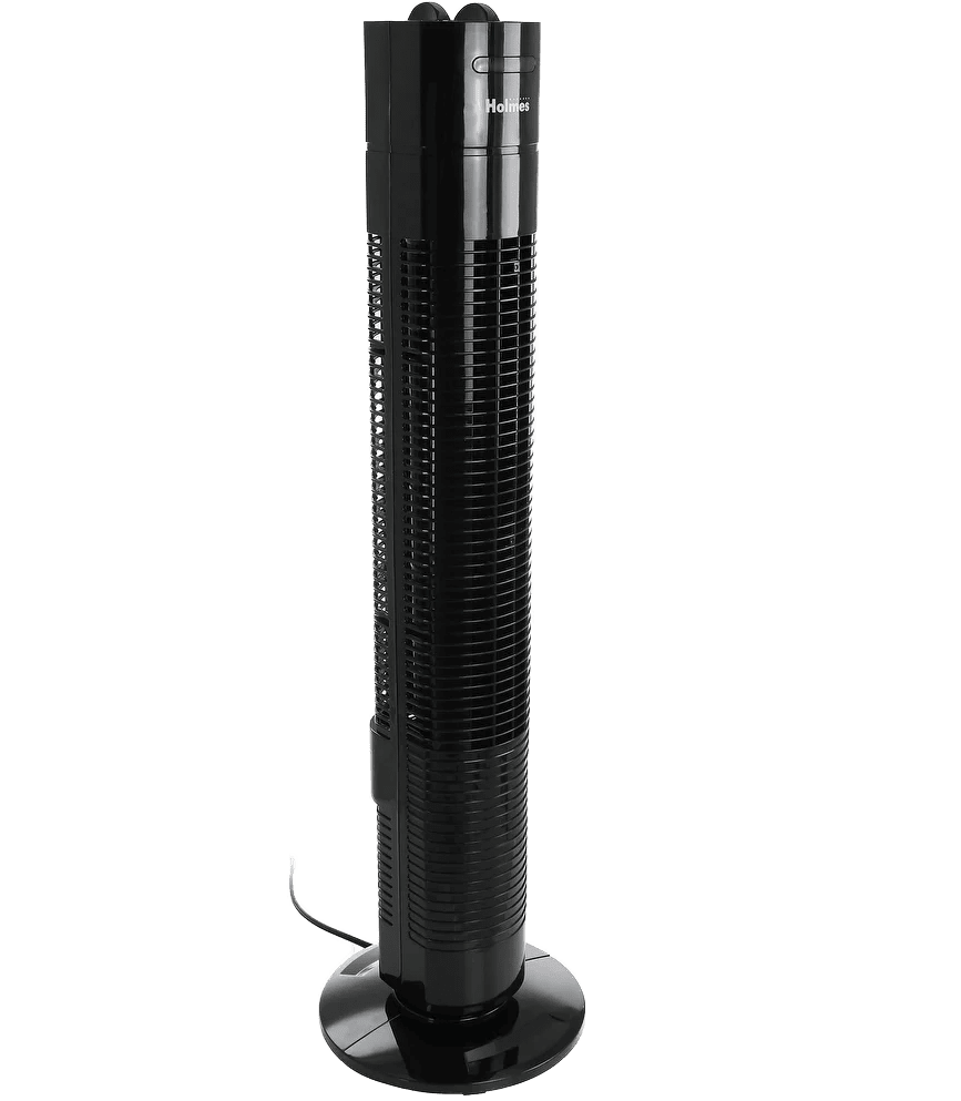 Holmes 31-In. Oscillating 3-Speed Tower Fan - Angle