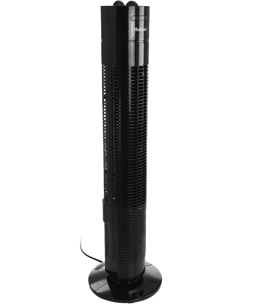 Holmes 31-In. Oscillating 3-Speed Tower Fan - Angle