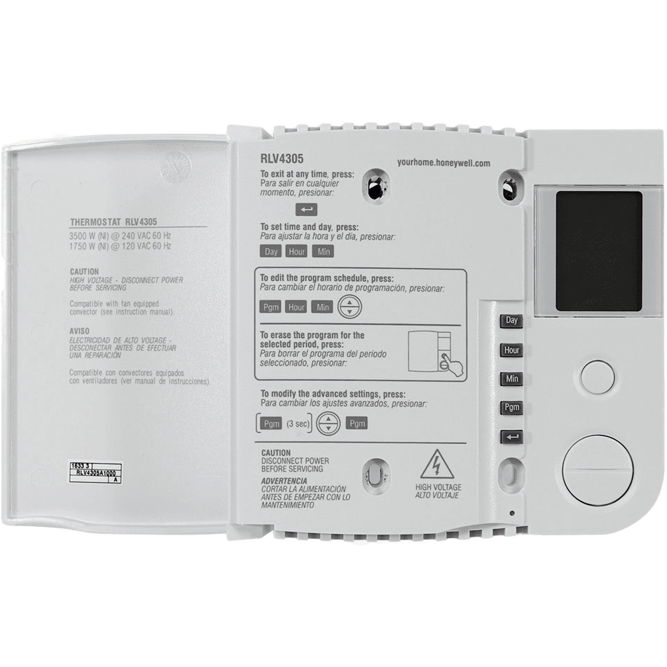 Honeywell 5-2 Day Programmable TRIAC Line Volt Thermostat - Open