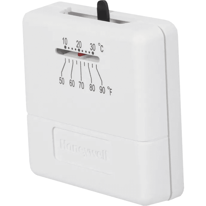 Honeywell CT33A1009 Heat-Only Millivolt Economy Thermostat - Left Angle