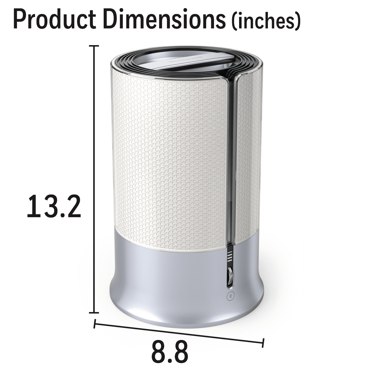 Honeywell Designer Series HUL430 Cool Mist Humidifier - Dimensions