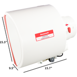 Honeywell HE240 Whole House Bypass Humidifier - dimensions