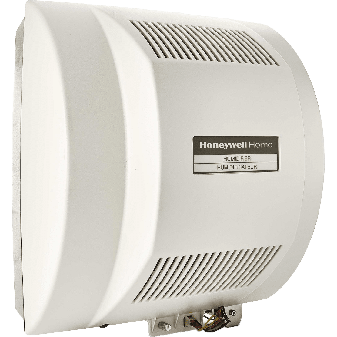 Honeywell HE360D Whole House Powered Flow-Through Humidifier - Angle