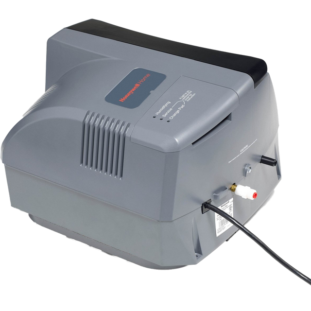 Honeywell Home HE300A1005/U TrueEASE Advanced Evaporative Fan-Powered Humidifier 18 GPD - Angle
