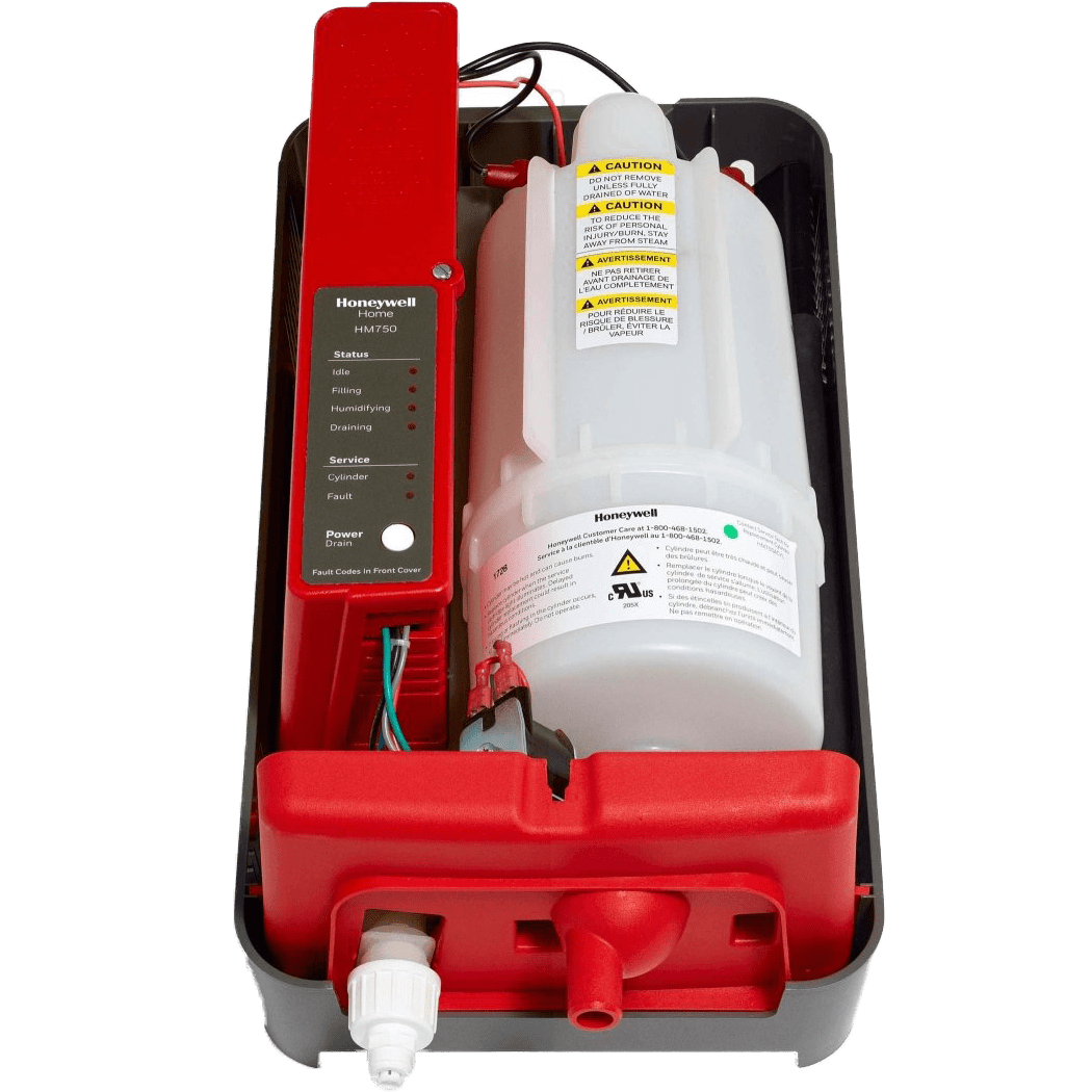 HM750A1000/U Honeywell Home HM750A1000/U Advanced Electrode Steam Humidifier - Inside