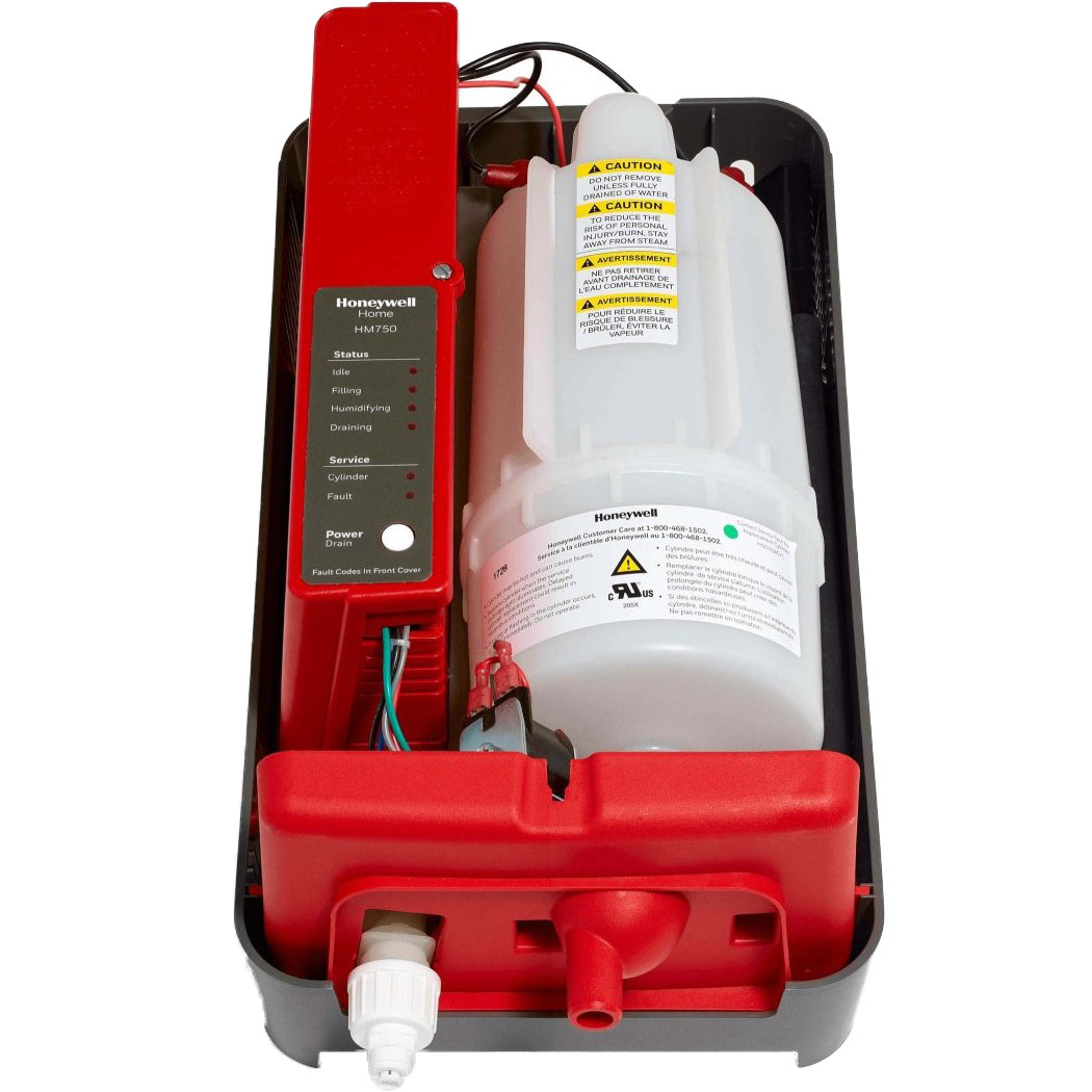 HM750A1000/U Honeywell Home HM750A1000/U Advanced Electrode Steam Humidifier - Inside