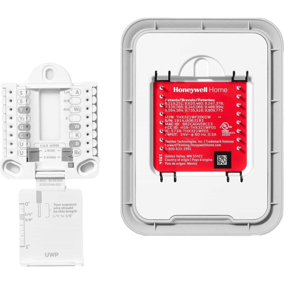 Honeywell Home T10 Pro Smart Thermostat w/ RedLINK - Open Back