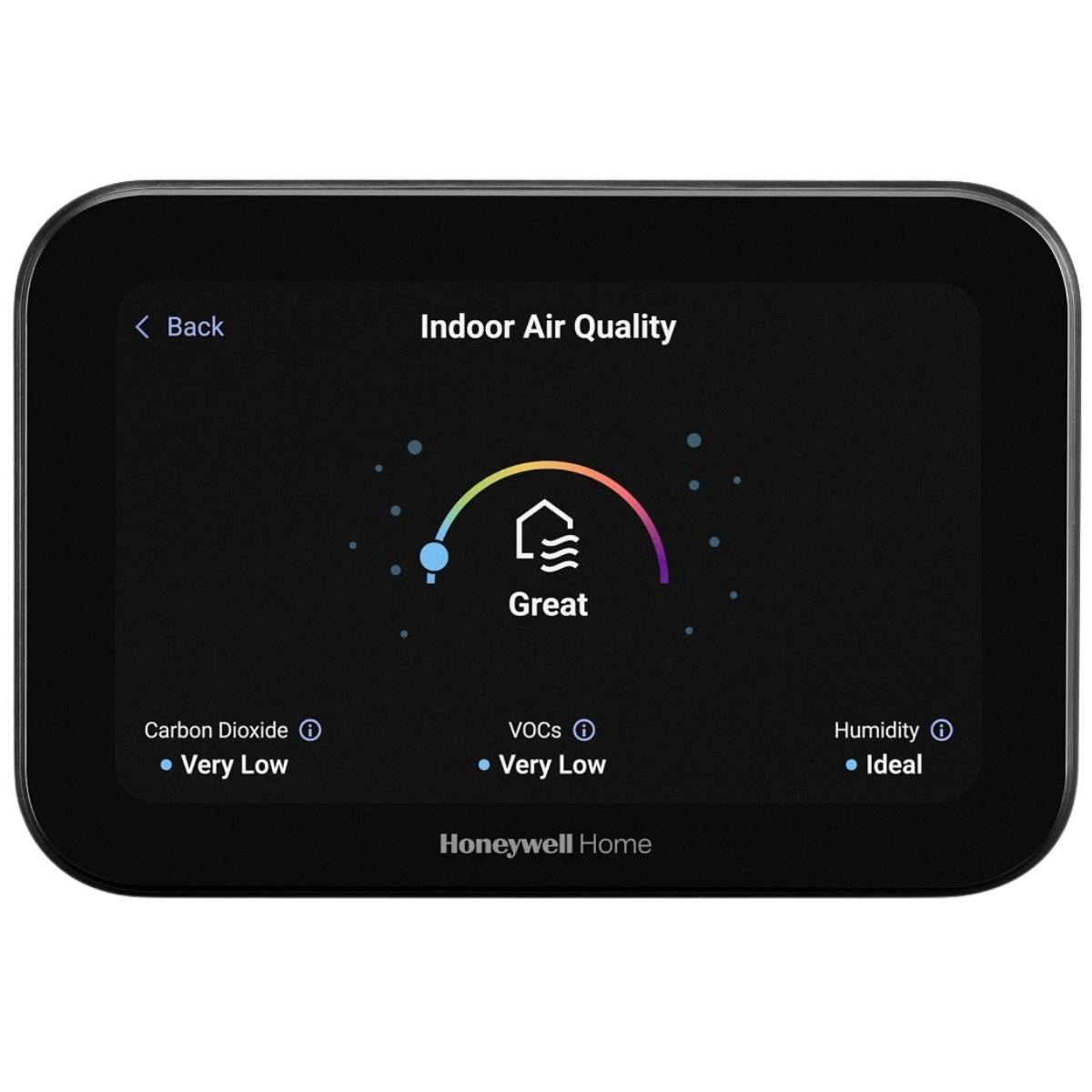 Honeywell Home YTHX1200 ElitePRO S1200 Smart Thermostat with Sensor Black - IAQ