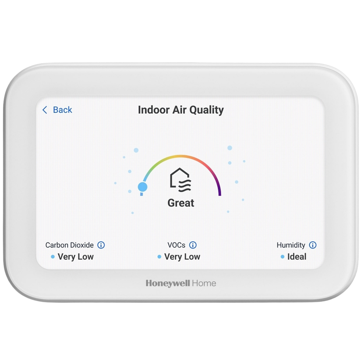 Honeywell Home YTHX1200 ElitePRO S1200 Smart Thermostat with Sensor White - IAQ