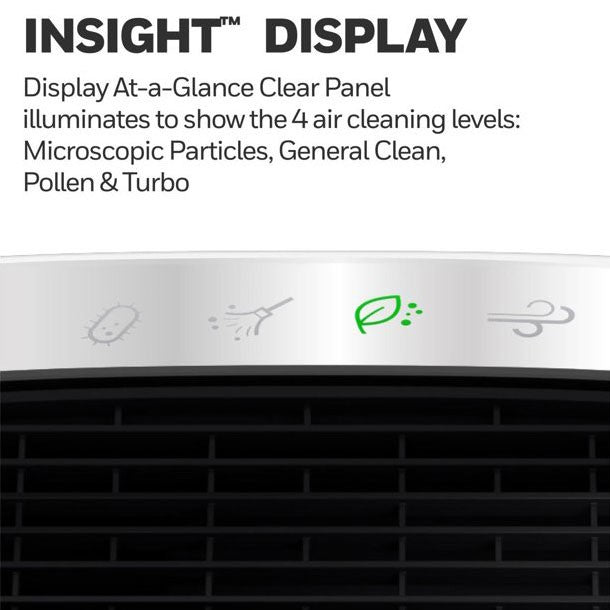 Honeywell HPA5100B InSight True HEPA Air Purifier for Spaces Up To 155 Sq. Ft. - InSight Display