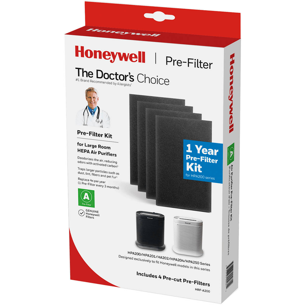 Honeywell Carbon Pre-filter A 4-Pack (HRF-A200) - Filter Box
