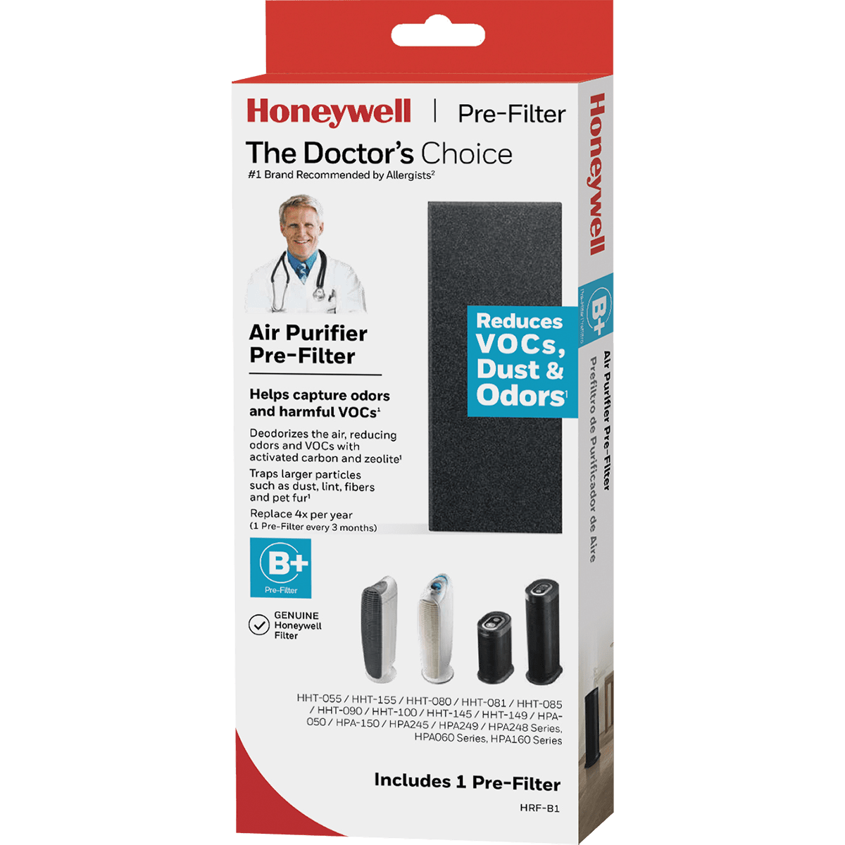 Honeywell Odor Reducing Pre-Filter B (HRF-B1) - Box