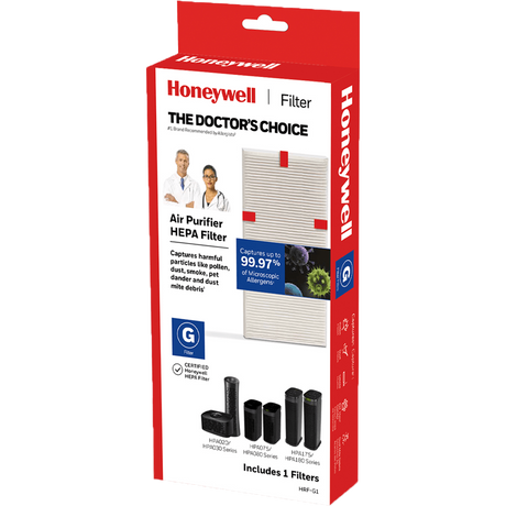 Honeywell True HEPA Replacement Filter G (HRF-G1) - Filter Box