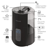 Honeywell Dual Comfort HWC775 1.5 Gal. Warm & Cool Mist Humidifier Black - Infographic 5