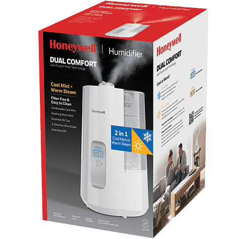 Honeywell Dual Comfort Cool + Warm Mist Humidifier - White - Box