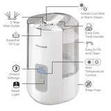 Honeywell Dual Comfort HWC775 1.5 Gal. Warm & Cool Mist Humidifier White - Infographic 5