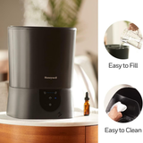 Honeywell HWM445B Easy-to-Care Filter Free Warm Mist Humidifier - Infographic 3