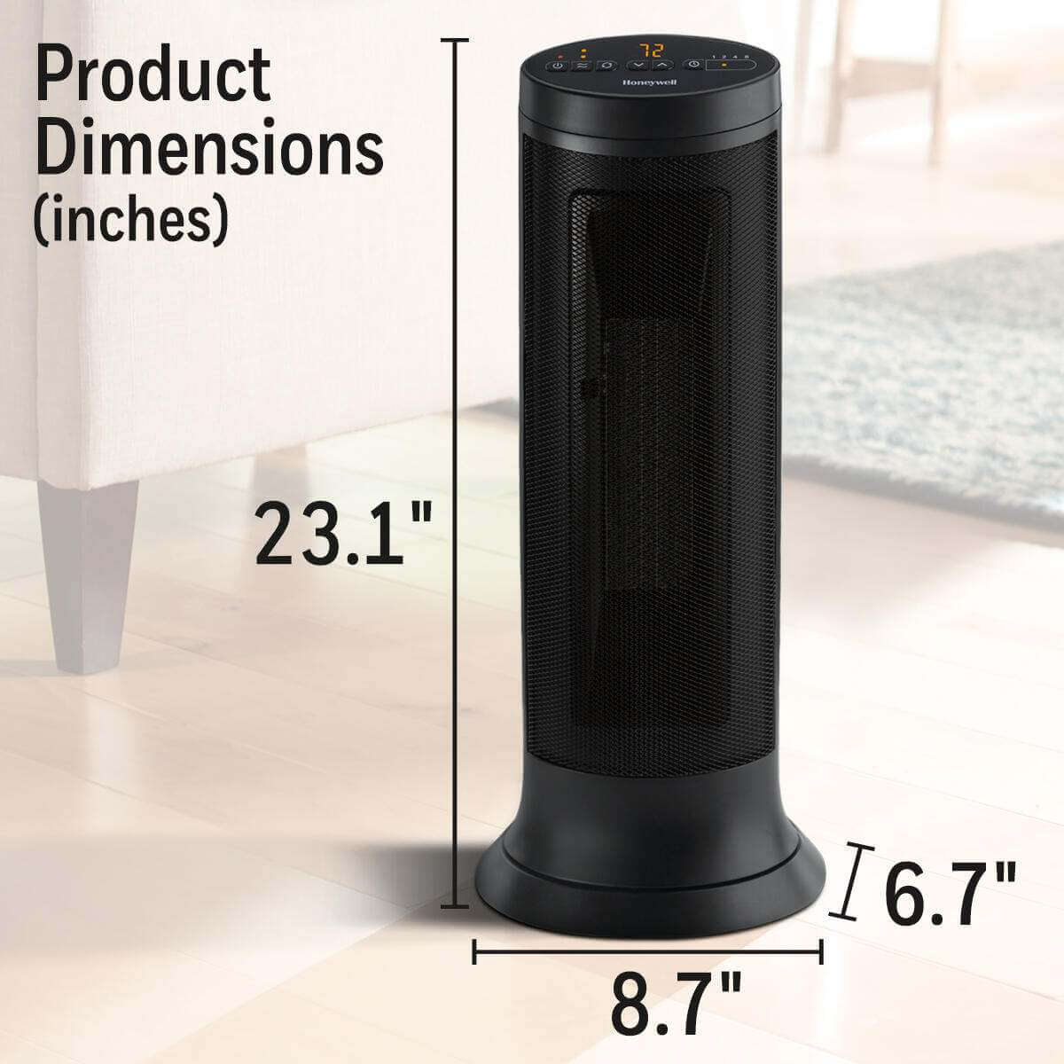 Honeywell Slim Ceramic Tower Heater - Infographic 2