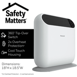 Honeywell ThermaWave 6 Ceramic Space Heater White - Infographic
