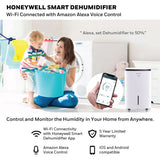 Honeywell 70 Pint Energy Star Dehumidifier - Alexa Enabled Graphic