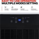 Honeywell TP-Fit Series 25 Pint Energy Star Dehumidifier - Infographic 1
