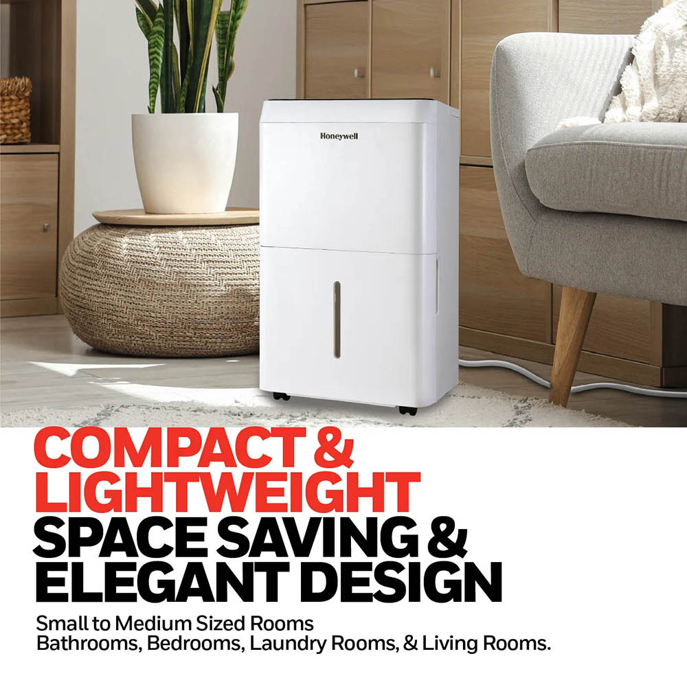 Honeywell TP-Fit Series 25 Pint Energy Star Dehumidifier - Infographic 3