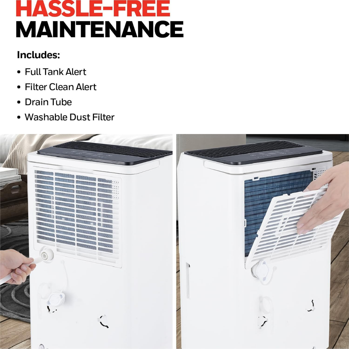 Honeywell TP-Fit Series 25 Pint Energy Star Dehumidifier - Infographic 5